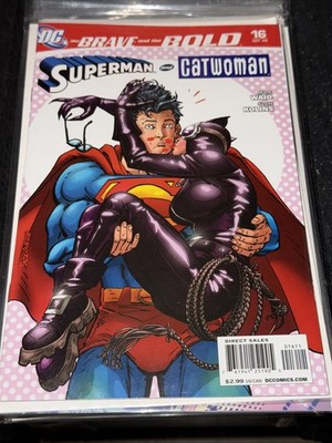 Brave and the Bold, The  #16 VF/NM; DC Superman Catwoman Kiss Cove