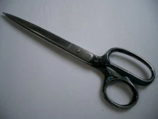 Vintage Clauss #3769 9" Black Handled Sewing Shears