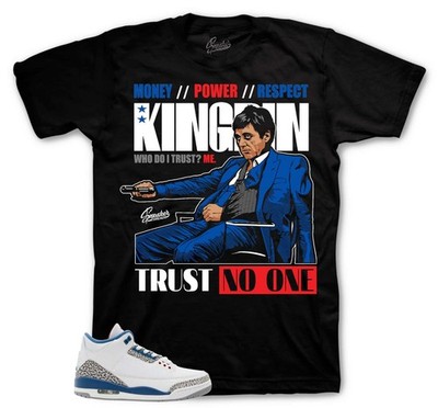 Shirt To Match AJ Retro 3 True Blue Shoes  - Trust issues Tees