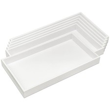 6-Pack 1.5" Stackable Plastic Jewelry Trays - Fit Full Size Inserts - Organiz...