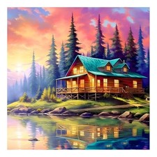 Diamond Painting Kits for Adults, Landscape Diamond Art Kits for Beginners,