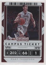 2020 Panini Contenders Draft Picks Variation Campus Ticket Klay Thompson #6 0a3