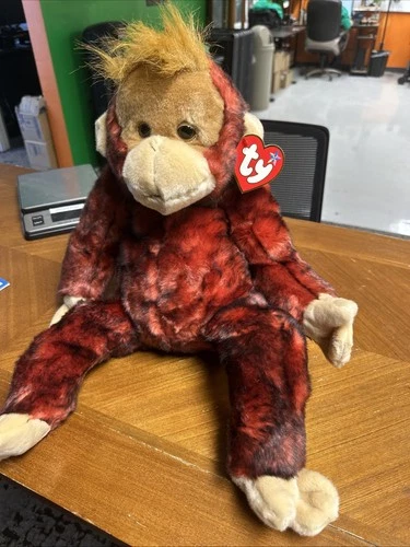 Vintage TY Beanie Baby Large Schweetheart Orangutan Plush with Tag