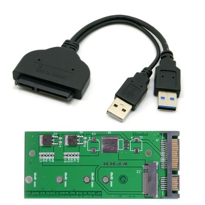 CY USB 3.0 zu SATA 6,3 cm Festplatte zu M.2 NGFF PCI-E 2 Lane SSD für E431 E531