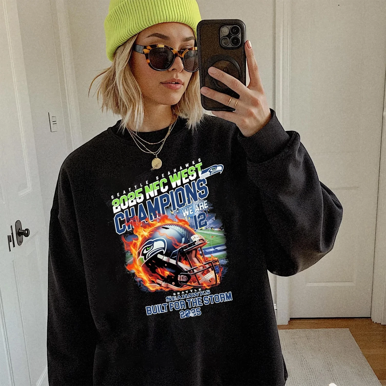 Seattle Seahawks 2025 NFC West Division Champions Sweatshirt