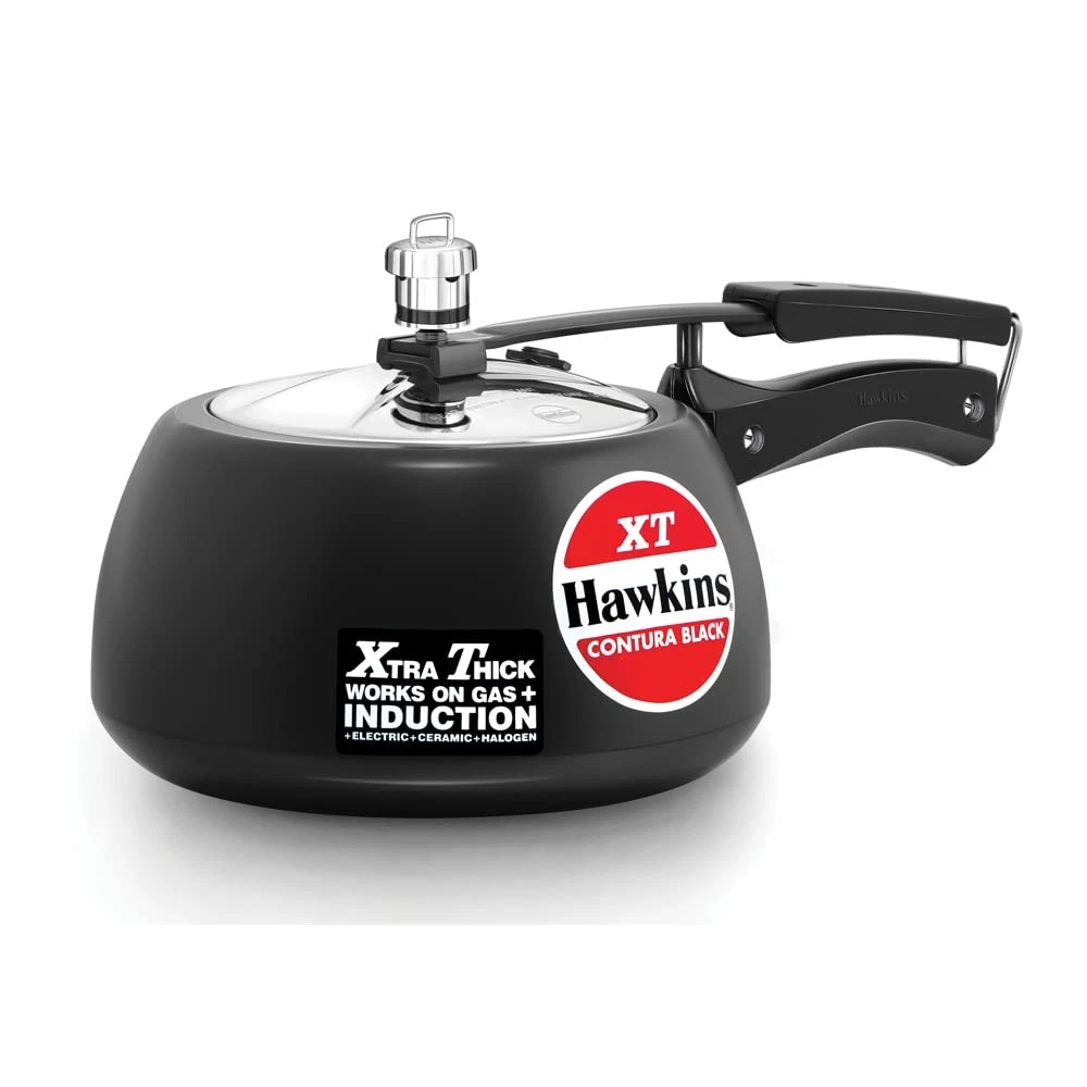 Contura Hard Anodized Induction Compatible Extra Thick Base Pressure Cooker, ...