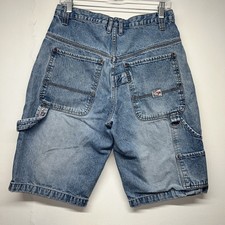 Vintage 90s Paco Baggy Carpenter Shorts Skater Hip Hop Grunge Utility Denim 30
