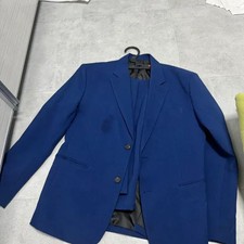 Men's Semi-Formal Blue Suit Jacket with 100 Size Official