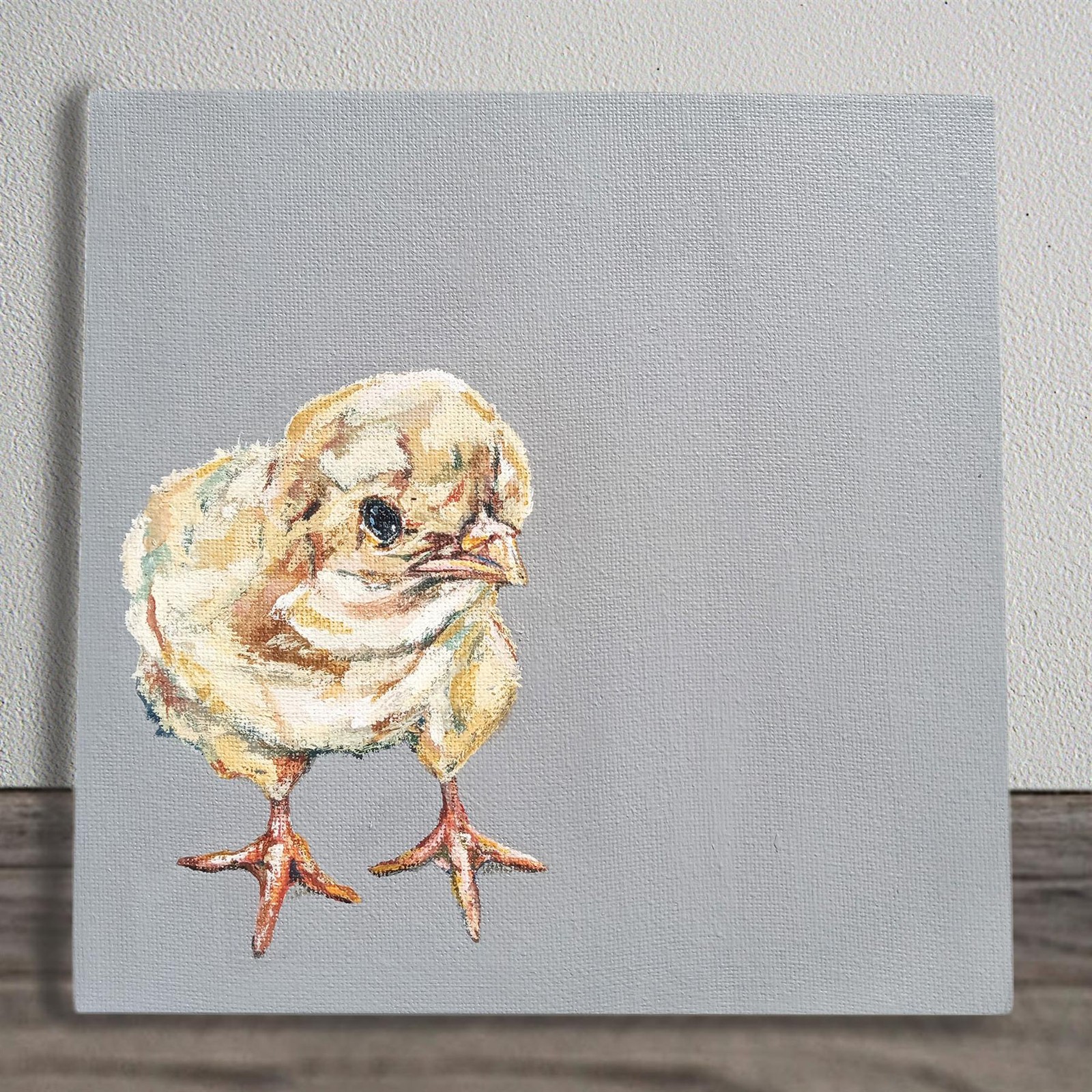 Chickling Artwork by Sam Fenner on a Wall Hanging Ceramic Picture Tile