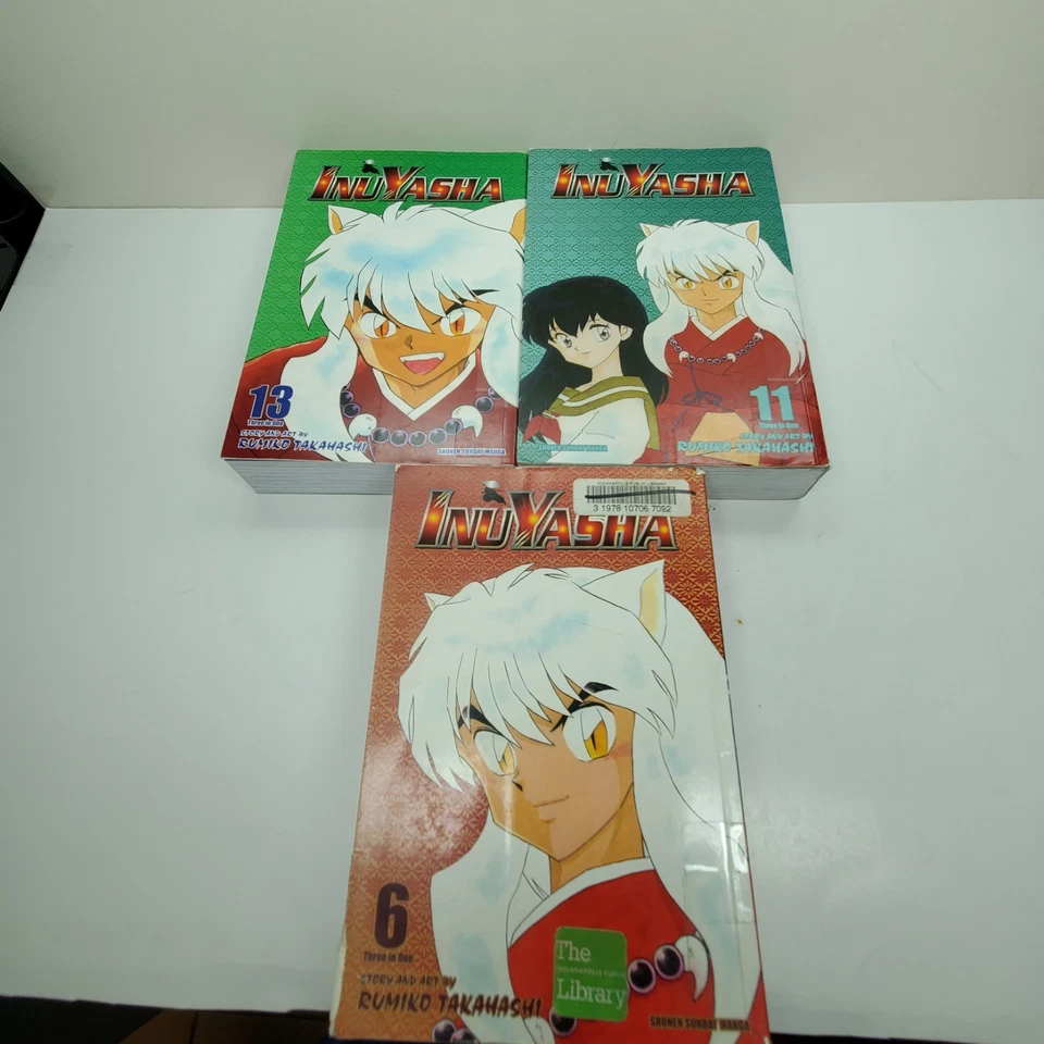 Inuyasha Vizbig Edition 3-in-1 Manga Omnibus Books Vol 6 9 11 13 17 English - Image 4 of 4