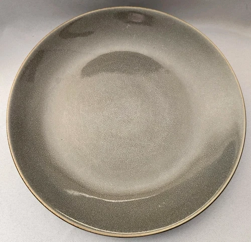 SET OF 4 THRESHOLD CAMBRIDGE GREY DINNER PLATES 10 3/4"