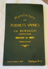  MONTCEAU LES MINES Charles BURACCO B Catalogue  USINE De ROBINETS Et VANNES  