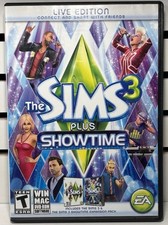 THE SIMS 3 Plus Showtime Expansion Pack MAC PC DVD ROM Live Edition CIB