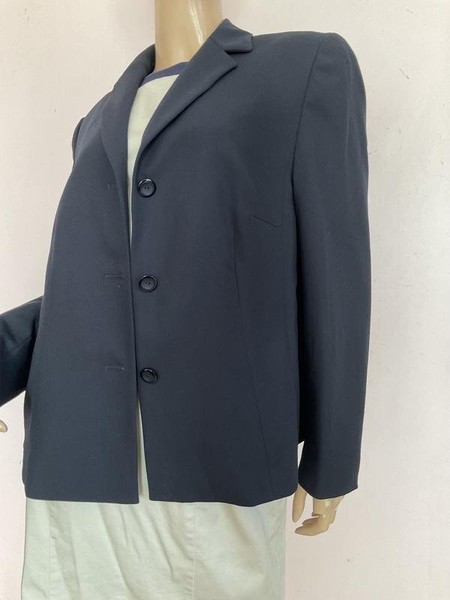 Women Betty Barclay Blazer Navy Polyester 42 / XL #8CZ4
