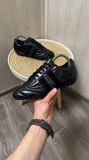 Bikkembergs Leather Soccer Sneakers Navy Blue EU 37 UK 4 Made in Italy