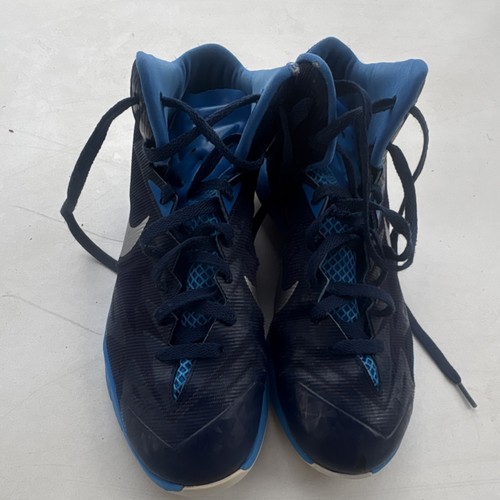 Nike Blue Black Lunar Hyperquickness Game Royal Sneaker High Top 652775-406