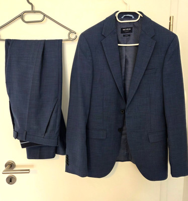 McNeal 2-tlg Set Anzug Sakko Gr. 46 und Hose Gr. 50 Dunkelblau Herren Anzug TOP