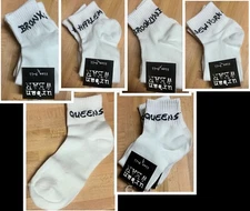 Urban Wear New York Crew Socks (2) Sz 9-11 Harlem Brooklyn Queens Bronx Options