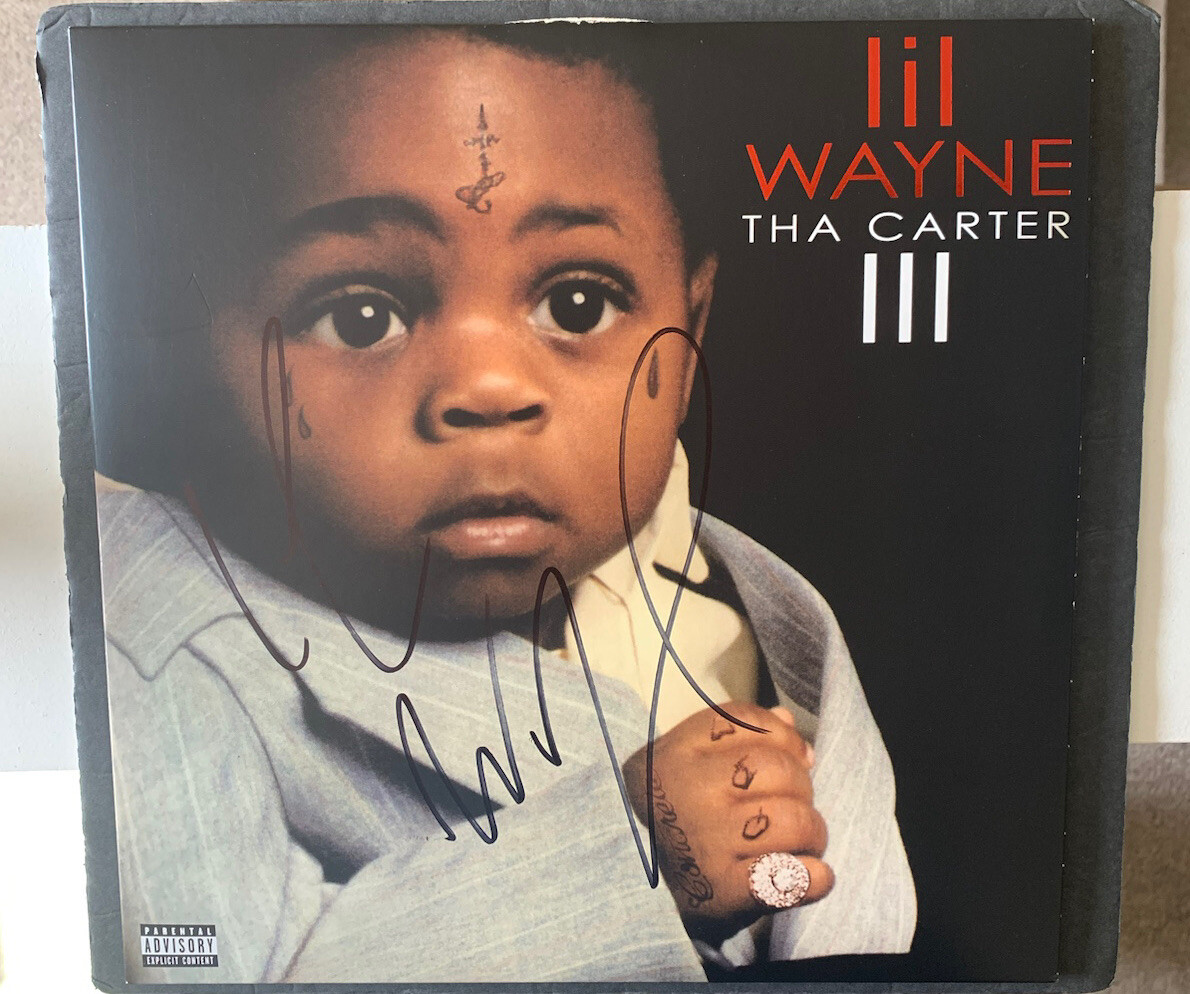 LIL WAYNE SIGNED THA CARTER III 3 VINYL AUTOGRAPHED JSA COA RAP