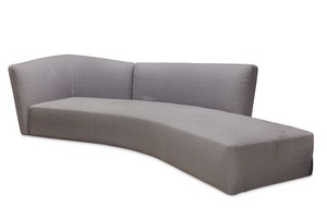 Details About Minotti Curved Silver Angled Sofa Chaise Contemporary Settee Rrp 14 000