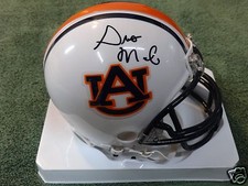 GUS MALZAHN AUBURN TIGERS SIGNED MINI HELMET W/COA
