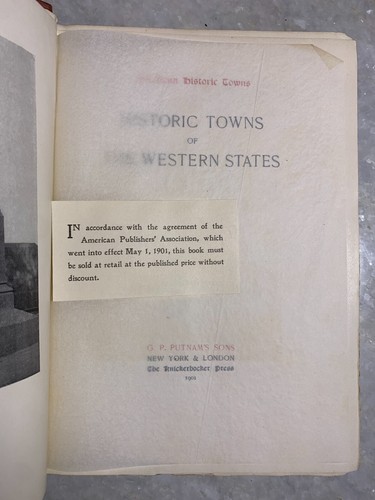 Antik viktorianisch vergoldet geprägt verziert - Buch historische Städte westlicher Staaten - Bild 13 von 24