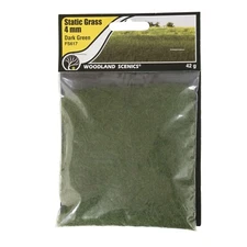 Woodland Scenics 617 | Static Grass Dark Green 4mm | Squeaky's Trains
