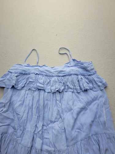 Mustard Seed Women Dress Small Blue Mini Sleeveless Short Rayon - Picture 13 of 15