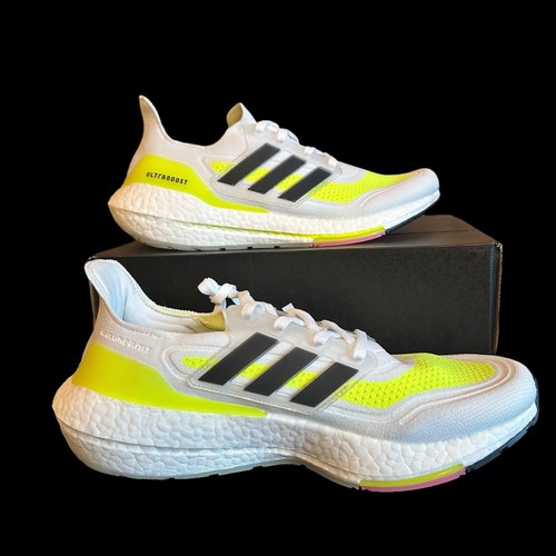 Adidas Ultraboost 21 Running Sneaker Style FY0377 Solar Yellow Mens Size 10 US - Picture 2 of 20