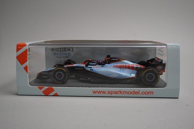 1:43 Spark S8930 Williams Racing FW45 Singapore GP 2023 #23