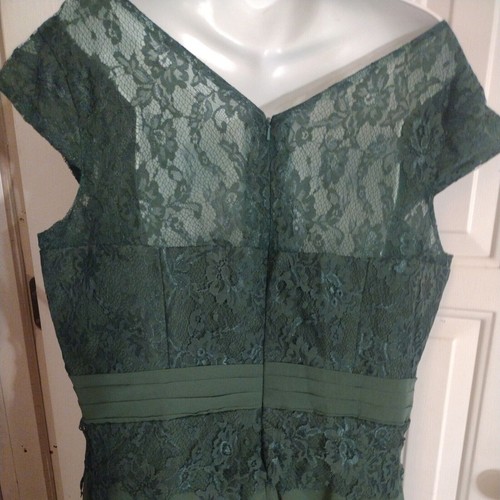 Semi-formal Dress Womans Extra Large To 2XL New With Tags Dark Green Wedding - Picture 7 of 11