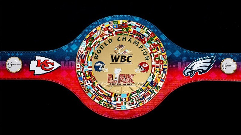 New WBC Super Bowl KC Eagle Boxing Wrestling Championship Belt 4mm