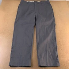Red Kap Mens Casual Work Uniform Pants Gray Pockets Flat Front 42x32 New