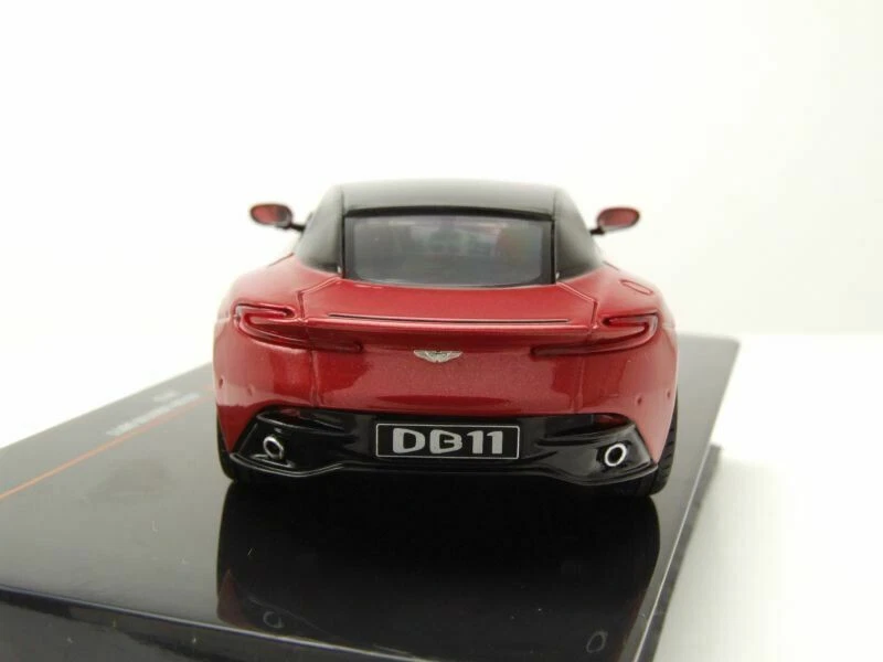 Aston Martin DB11 2016 Red IN Metallo Black Roof IXO MOC296 1:43 Die Cast - Immagine 4 di 4