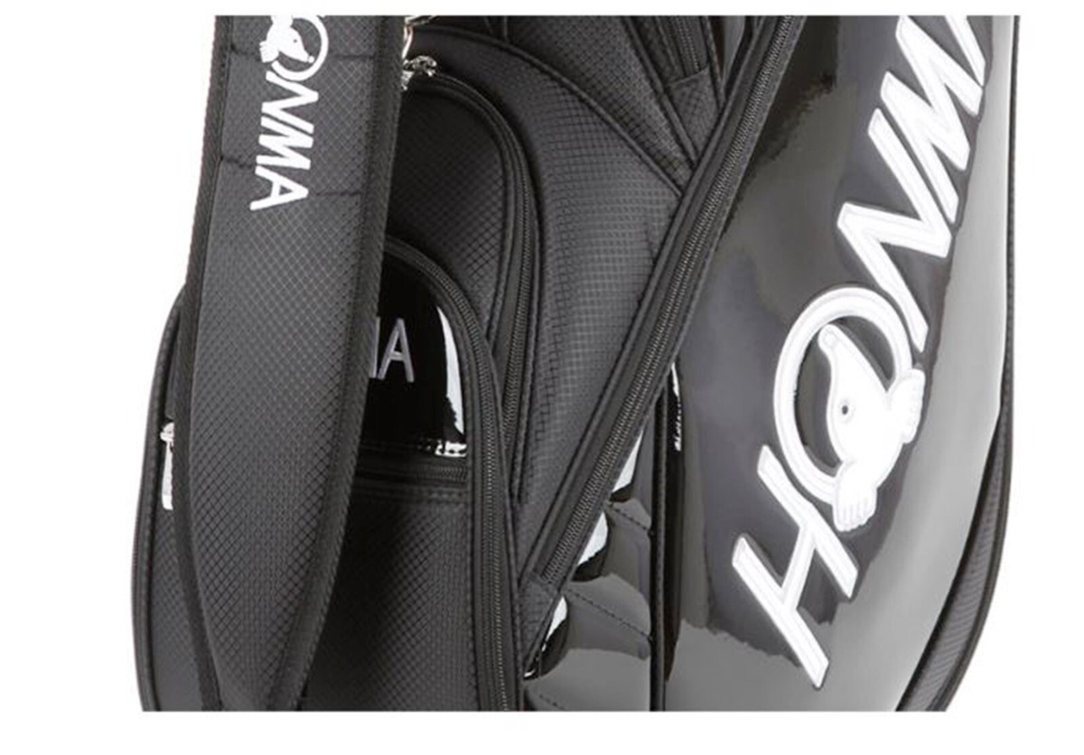 HONMA 2022 CB12213 Men's Golf Caddie Cart Bag 5Way 9inch PU HONMA 2022 CB12213 Men's Golf Caddie Cart Bag 5Way 9inch PU