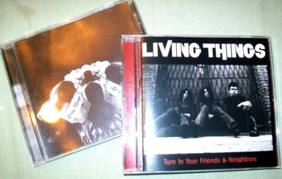 Living Things      **PROMO CD LOT**     Let it Rain   --   Turn In Your Friends