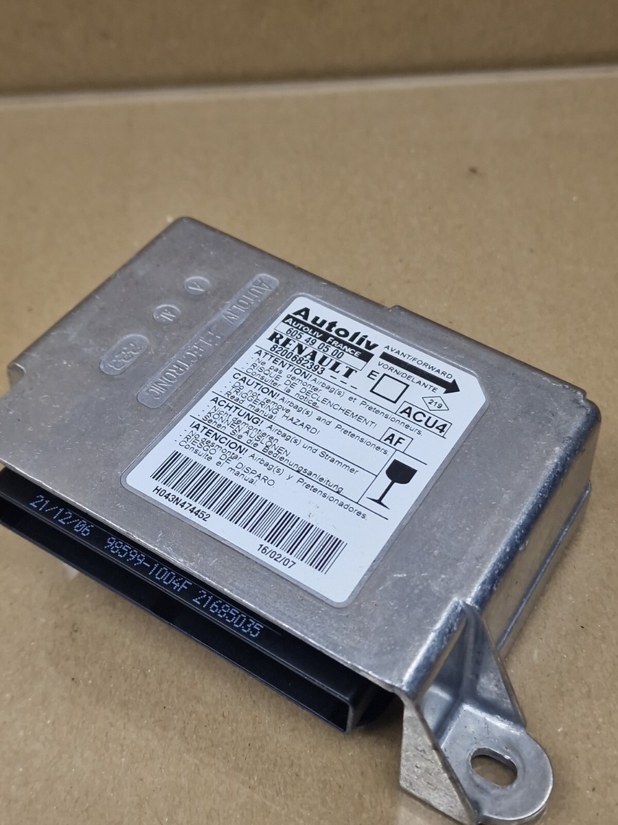 RENAULT MEGANE 2007 CC CONVERTIBLE SRS ECU MODULE 605490500  