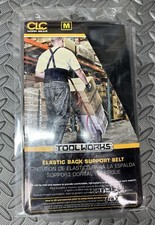 CLC Elastic Back Support Belt Size Medium 32" to 38  Suspenders Black Safety