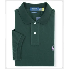 Ralph Men's Classic-Fit Mesh Polo Shirt (Sea Size)-Green