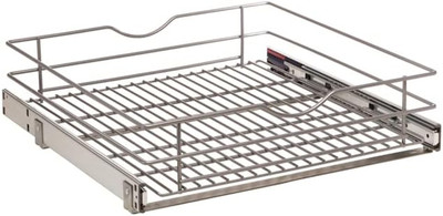 Simply Put 20.5-In W X 5.7-In H Metal 1-Tier Pull Out Cabinet Basket, 20 Inch, F