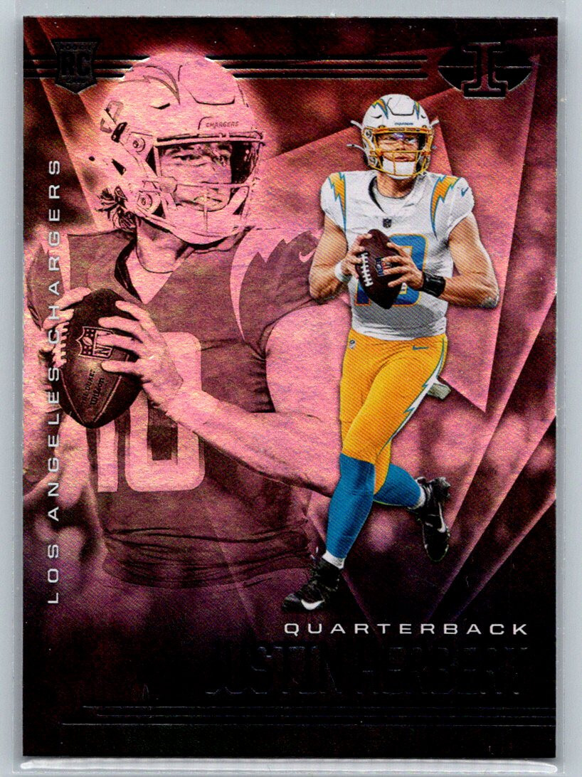 2020 Illusions Justin Herbert Base Rookie Card #7 Los Angeles Chargers RC TC5937