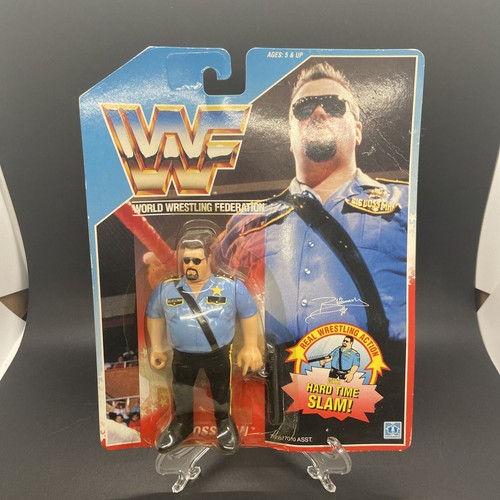 WWF WWE 1990 The Big Boss Man Hasbro Wrestling Fig...