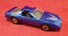 Vintage Hot Wheels 80's Firebird metallic metal flake blue nice shape Hong Kong
