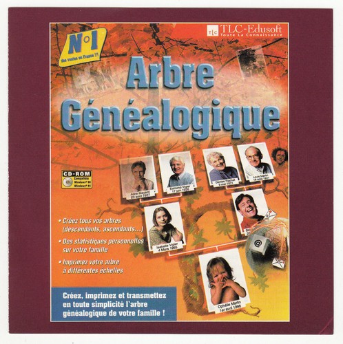 *** Arbre Généalogique *** CDRom PC - Neuf - vintage 1998 - Picture 1 of 5