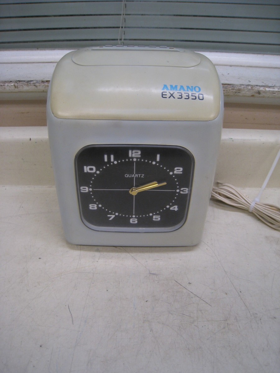 Amano Vintage Time Clock / Time Recorder (No Key) P/N: EX Amano Vintage Time Clock / Time Recorder (No Key) P/N: EX