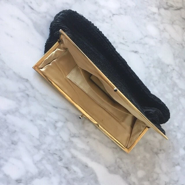 Bolso de Mano Italiano Vintage Bordado Años 50’s 60’s Cóctel Foto 2 de 4