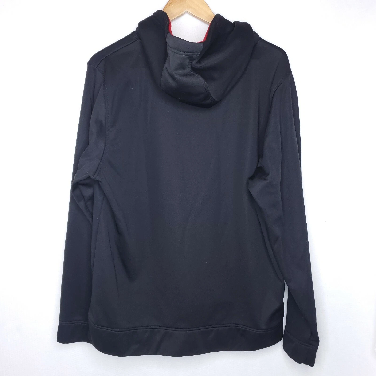 VETEMENTS Felpa con cappuccio Ohio State Varsity Authentic Apparel Buckeyes nera da uomo grande