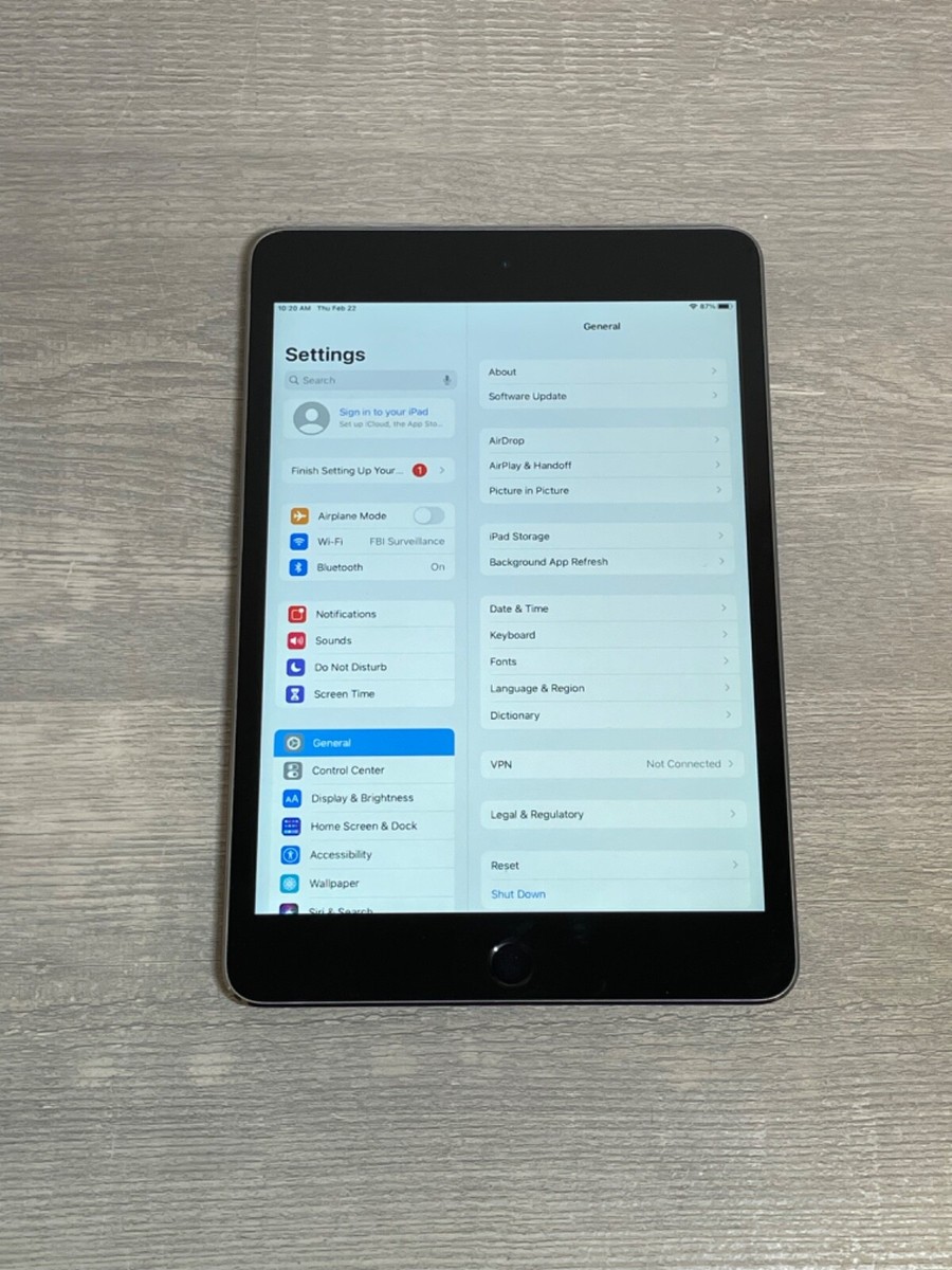 Apple iPad Mini 4 16GB 32GB 64GB 128GB 7.9in - ALL COLORS - WiFi +