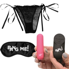 Wireless Vibrating Lace Panty Panties Strap On Clit Vibrator Couple Sex Toys