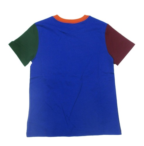 Polo Ralph Lauren Boys Blue Multi Colorblock Short Sleeve Pocket T-Shirt - Picture 4 of 4